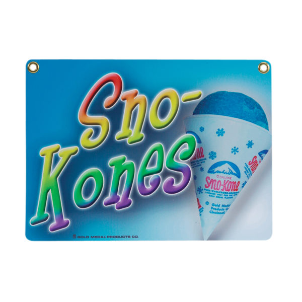 1899 heavy duty sno kone sign