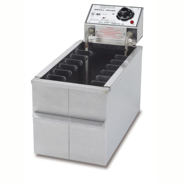 8048D small fryer with drain